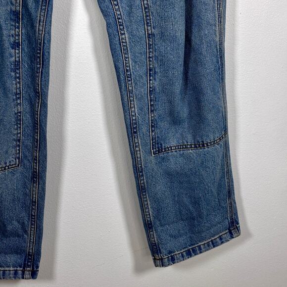 ASOS Design Double Knee Denim Baggy Jeans Worker Pants W 32" L 32" Like New - Picture 14 of 16